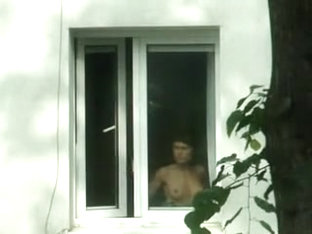 Hot Undressed Brunette Is Spied In The Window