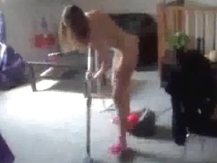 Homemade Clip Showing My Naked Girlfriend Vacuum Cleaning