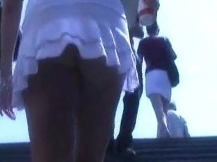 White Skirt Bitch Is So Fabulously Looking In The Vid