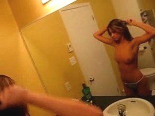 Hot Babe Is Filmed Under Her Shower