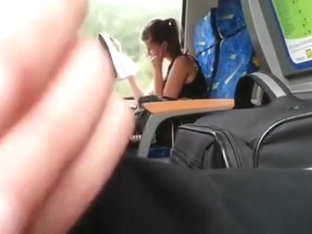 Slowly Stroking His Dick On The Public Bus