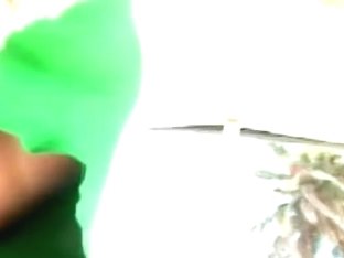 Tropical Upskirt Porn Of A Hot Mama In A Green Tight Dress Showin Ass N Pus