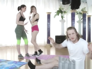 Hot Sex And Brunette Teen Fucks Teacher Yoga Perv