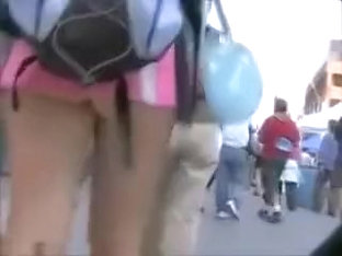 Candid Camera Too Short Pants Shows Ass Of Hot Girl In Public