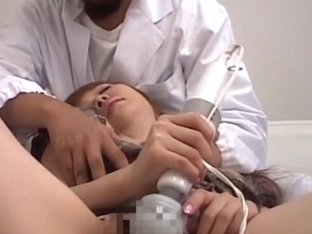 Filthy Asian Babe Masturbated With Vibrator By Doctor