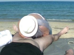 Horny Couple Fucking On The Beach