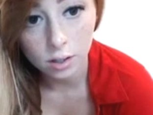 Hot Freckled Ginger Does Webcam Show