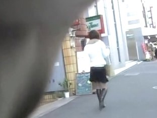 Public Sharking Scene Of Tempting Japanese Chick Caught Off The Guard