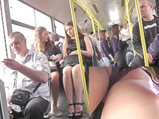 Appetizing Young Girlfriends In The Public Upskirt