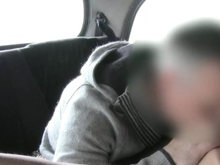 Sexy British Slut Copulates In Fake Taxi On Backseat