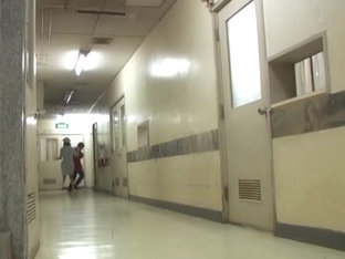 Empty Corridor Is A Great Place For Shooting Sharking Clip