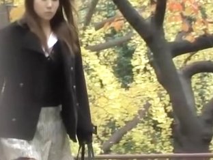 Lovely Japanese Girl Has Her Skirt Lifted In Public