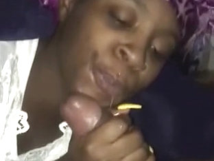 Baby Mama Suckin And Jerkin The Cum Out My Dick