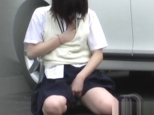 Japanese Teenagers Peeing
