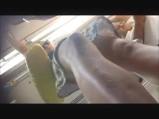 Upskirt To A Magnificent Blonde On The Subway