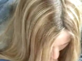 Experienced Blonde Starts Sucking My Cock Right In The Car