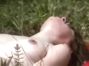 This Shameless Babe Just Can't Live Without Masturbating Outdoors