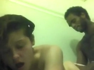 Black Dude Fucks The Local White Suppremacist's Girl In The Shower