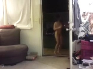 Slender Juvenile Dark Brown Disrobes On Cam Showing Off Her Body