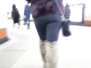 Tight Ass In Winter Day