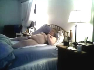 Caught My Fat Mom Masturbating On Bed