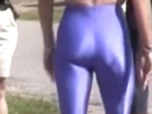 Candid Booty Video Of Girl In The Blue Spandex Pants 08f