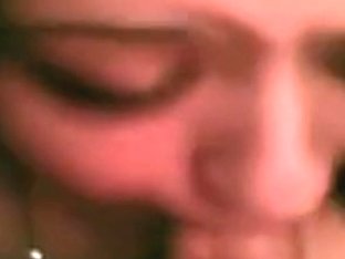 Dark Haired Girl Deepthroats Her Bf's Microdick Closeup