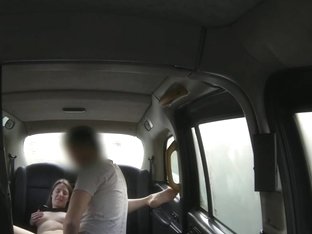 British Taxi GF Wanking Off Cabbies Cock