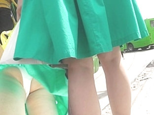 Hot Colorful Outdoor Upskirt Movie
