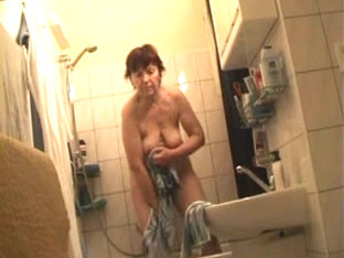 Sexy Mother-in-law In Bathroom - Hidden Cam