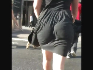 Candid Pawg Ass Clapping In Dress