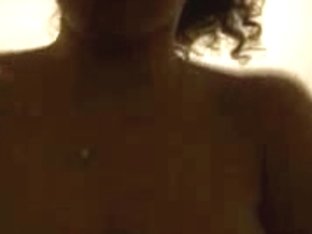 Curly-haired Teen Stripping