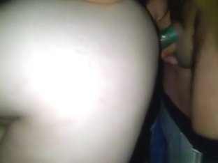 Husband Tapes His Wife Getting Doggystyle Fucked With A Green Condom By A Friend