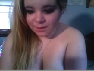 19yo Blonde Chubby Teen Masturbates On Webcam