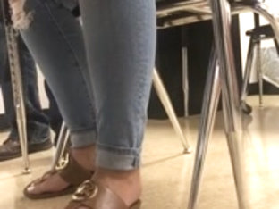 Houstonsfinestvids Latina Candid Feet At School