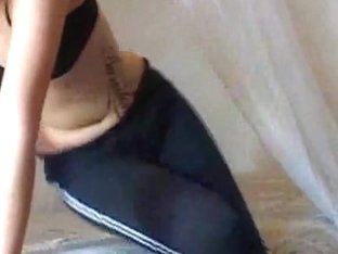 Horny Tattooed Bitch Masturbating On Webcam For Her Boyfriend