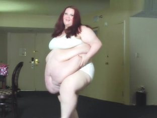 Fat Girl Walks And Strips From Clothes - Ssbbw Weight Gain N Belly Show Off