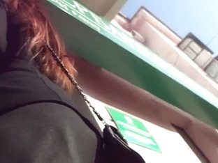 Perverted Voyeur Following A Girl And Filming Her