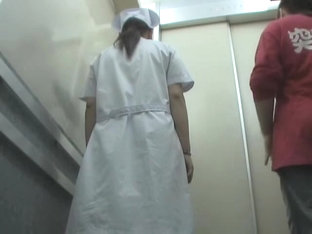 Sharked Nurse Left All Alone In The Lift