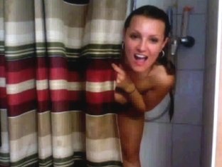 Amazing Girl Takes A Shower On Webcam