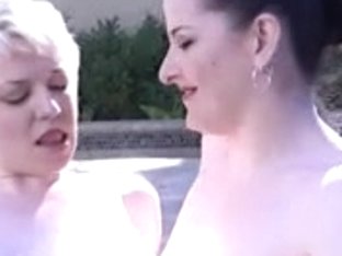 Two Milfs Share A Hot Tub