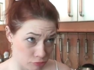 Redhead Housewife Gets Licked By Her Boss