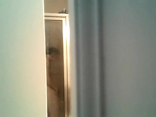Peeping On Sister's Shower Masturbation