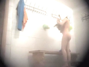 Changing In Change Room Pretty Coed Shows Her Nude Butt
