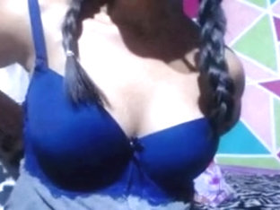 Cute Latin Girl Show All Her Bras