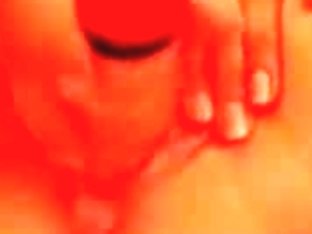 Amateur Milf Shoving A Red Dildo Into A Giant Pusshole
