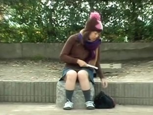 Casual Girl Experienced Skirt Sharking On Her Way Home