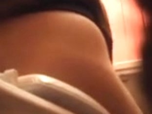 Hidden Spy Cam Records Chick In Tiny Thong Pissing
