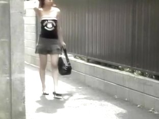 Extra Slim Asian Babe Gets Boob Sharking On The Street.