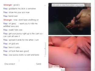 Girl Plays With Her Shaved Pussy For A Stranger On Omegle